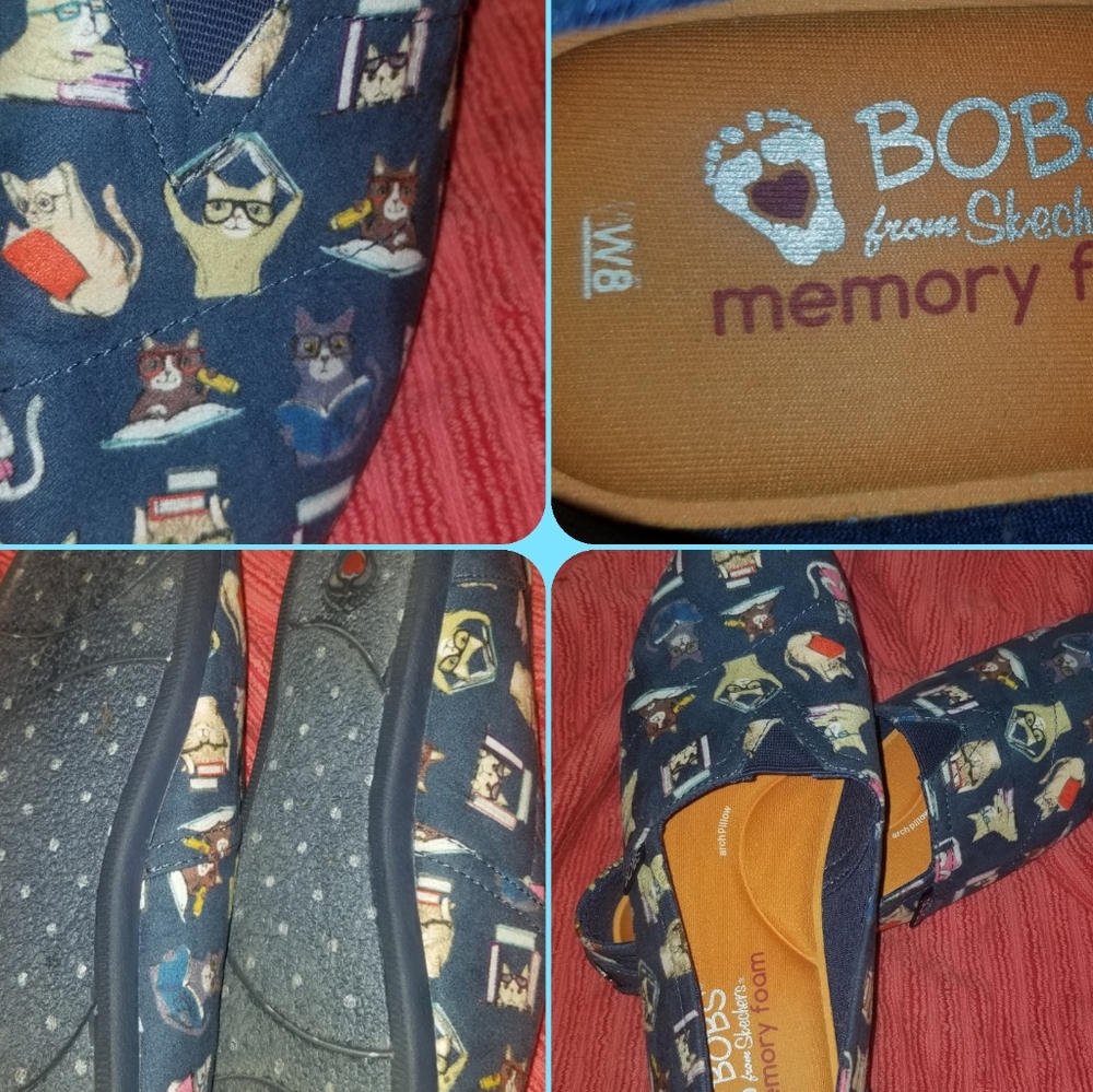 NWOT SKECHERS BOB'S FLATS SIZE 8W